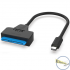 CABLE ADAPTADOR USB TIPO C A SATA PARA DISCO DURO