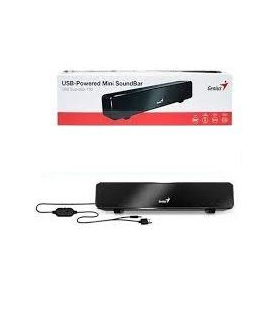 CORNETA BARRA DE SONIDO USB SOUNDBAR 100 GENIUS MINI PLUG 3,5 PC TV TABLET