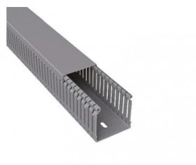 CANALETA PVC RANURADA 2 METROS 20X20 MM