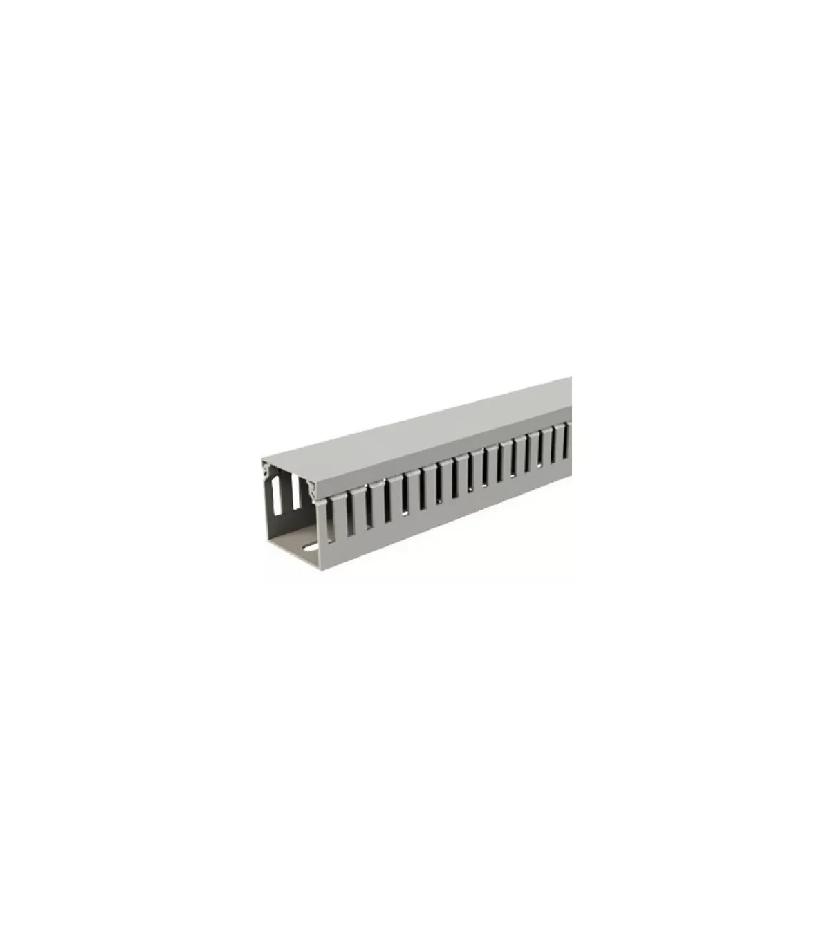 CANALETA PVC RANURADA 2 METROS 40X40 MM