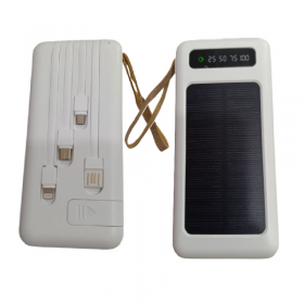 POWER BANK SOLAR 20.000 MAH 4 PUERTOS CON LINTERNA MW912