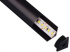 PERFIL PARA CINTA LED TRIANGULAR NEGRO (ESQUINERO) DE ALUMINIO 3