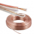 METRO DE CABLE DE CORNETA TRANSPARENTE AUDIO 2X20 AWG