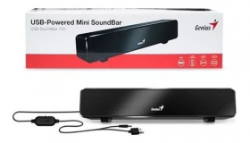 CORNETA BARRA DE SONIDO USB SOUNDBAR 100 GENIUS MINI PLUG 3,5 PC TV TABLET