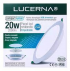 PANEL LED REDONDO 8 PULG 20W EMPOTRAR 6500K COMPACT LUMEN LUCERNA 