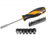 SET DE 17 PIEZAS DESTORNILLADOR INTERCAMBIABLE TOLSEN 20045