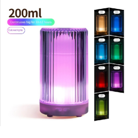 HUMIDIFICADOR DIFUSOR DE AROMA 4EN1 AROMATERAPIA - CILINDRO ATOMIZACIÓN POR VIBRACIÓN ULTRASÓNICA 20