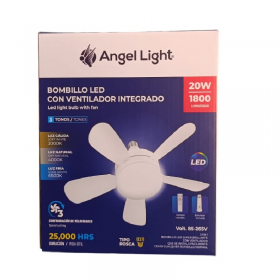VENTILADOR DE TECHO LAMPARA LED 20W 6500K 3 TONOS