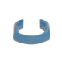 CLIP DE IDENTIFICACION PARA PATCH CORD SIEMON MC/ZM AZUL