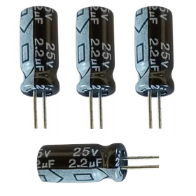 CONDENSADOR ELECT. 2.2 UF/25V
