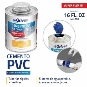 PEGA CEMENTO PVC GRIVEN 16 OZ