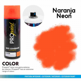 PINTURA EN AEROSOL NARANJA NEON/ NEON ORANGE MARCA PROPAINT 