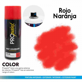 PINTURA EN AEROSOL ROJO NARANJA/ ORANGE RED MARCA PROPAINT 