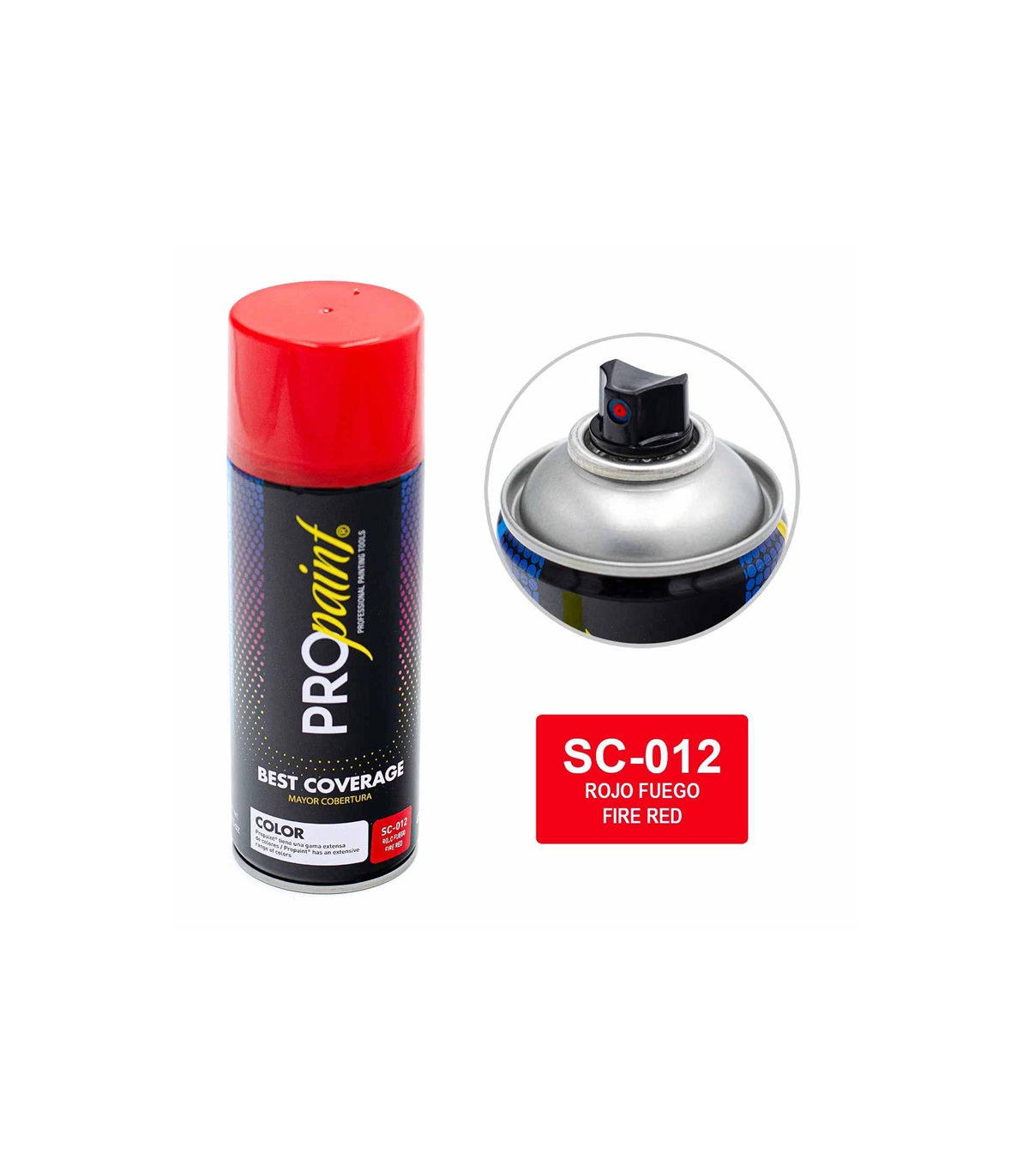 PINTURA EN AEROSOL ROJO FUEGO MARCA PROPAINT 