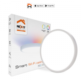 LAMPARA DE TECHO INTELIGENTE WIFI LUX BLANCA Y ANILLO RGB NEXXT