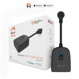 TOMACORRIENTE INTELIGENTE DUAL PARA EXTERIOR WIFI NEXXT