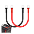 PAR DE CABLES INVERSOR PARA BATERIAS CICLO PROFUNDO 25MM 20CM