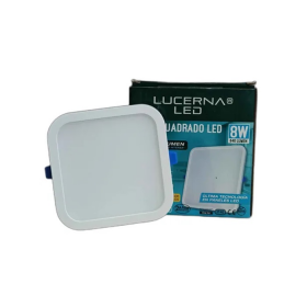 PANEL CUADRADO PARA EMPOTRAR 8W 3 PULG LUZ BLANCA 6K HIGH LUMEN LUCERNA 