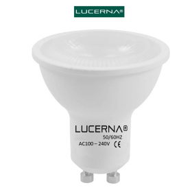 BOMBILLO LED DICROICO 5W GU10 MULTIVOLTAJE 6K LUCERNA 