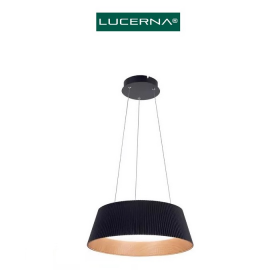 LAMPARA DECORATIVA ACOLGANTE ANDALUCIA ELEGANCE 36W NEGRO LUCERNA 