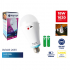 BOMBILLO ANGEL LIGHT LED RECARGABLE DE EMERGENCIA 18W 6400K 2400MAH PUERTO USB A C